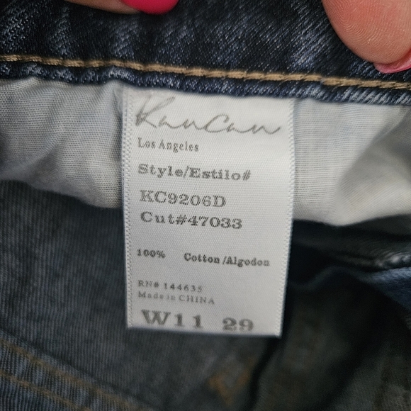 KanCan Denim Shorts Distressed High-Waisted 11/29 - Picture 2 of 6